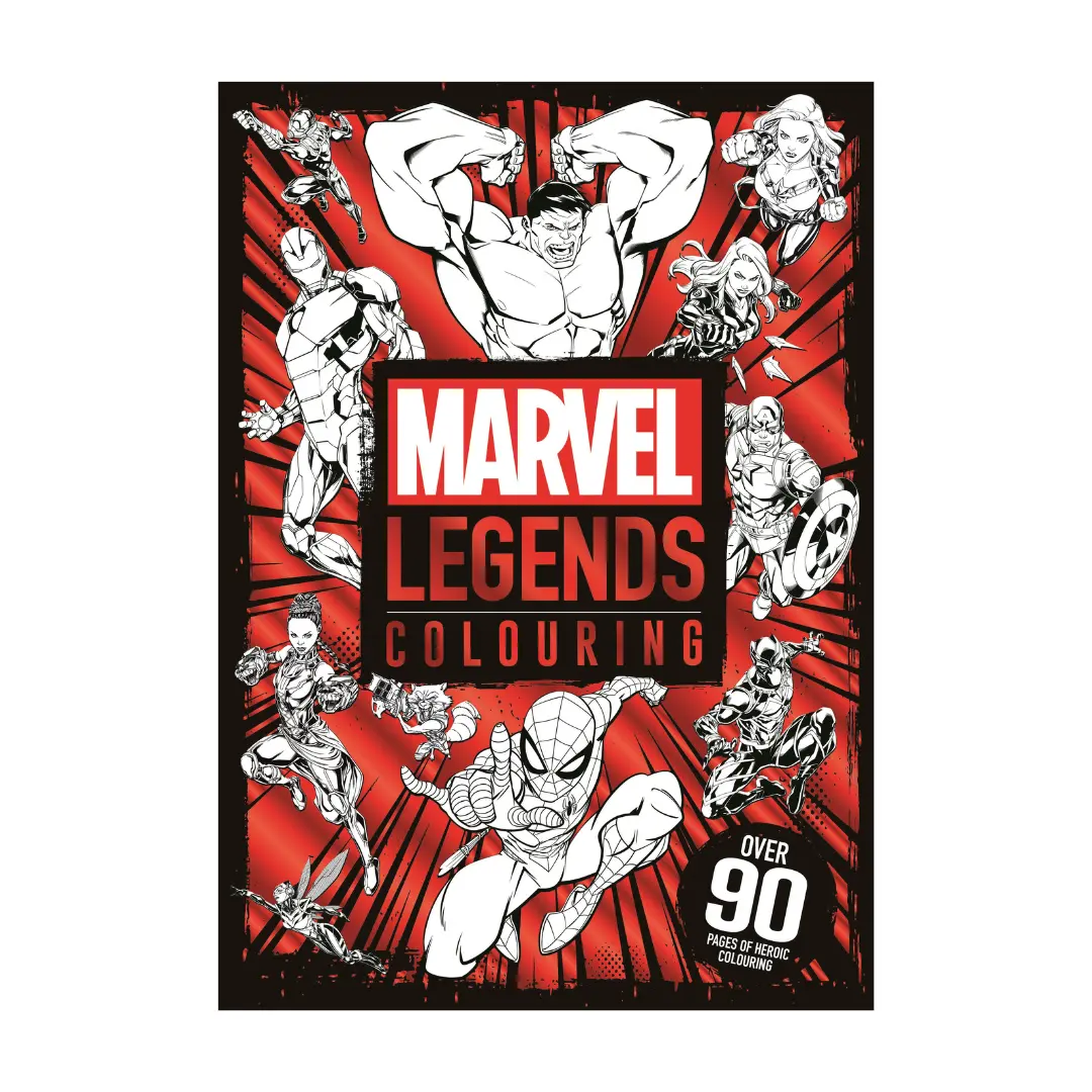 Marvel Legends Colouring Book (96 Thick Pages) For Kids & Adults To ...