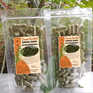 KAPSUL DAUN KELOR/MORINGA ASLI 100% DAUN KELOR ISI KAPSUL 60