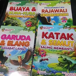 PAKET 3 BUKU ANAK - ANAK / CERITA ANAK - ANAK / CERITA ANAK BERGAMBAR / CERITA ANAK / KEPITING YANG CERDIK / GORILA & TIKUS / AKIBAT BUNYI TOKET