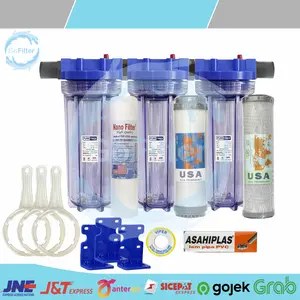 PAKET FILTER AIR SIAP PAKAI 3 TAHAP AIR KOTOR, KERUH, SUMUR, PAM,TOREN
