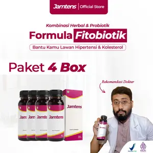 Jamtens Herbal Fermentasi FITOBIOTIK 4 Box Minuman Kombinasi Sirih Merah & Seledri Membantu Turunkan Kolesterol Stabilkan Tekanan Darah Jaga Kesehatan Jantung Tanpa Efek Samping Nikmat Diminum Nyaman Dilambung