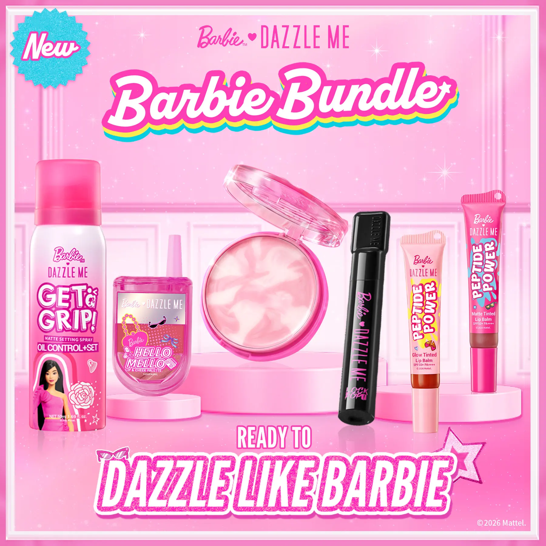 [NEW LAUNCH] Barbie x Dazzle Me Viral Makeup Bundle – 3D Curl-Ing ...