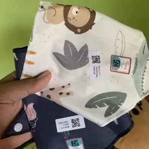 Celemek Slebber Bib Bayi Bahan CVC Sleber Segitiga TIPPY TOES Celemek Bayi Perlengkapan MPASI BYS-777