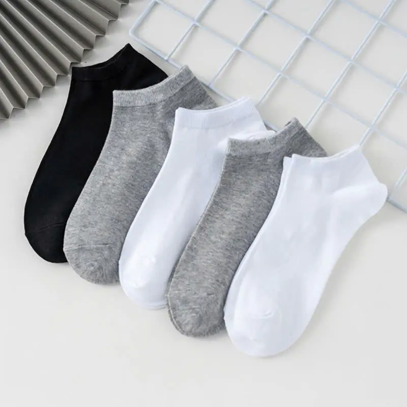 Combo 10/20/30 Đôi Tất ngắn nam Vớ thấp cổ 4 màu trơn chống hôi chân, Combo tất chống hôi MIX MÀU