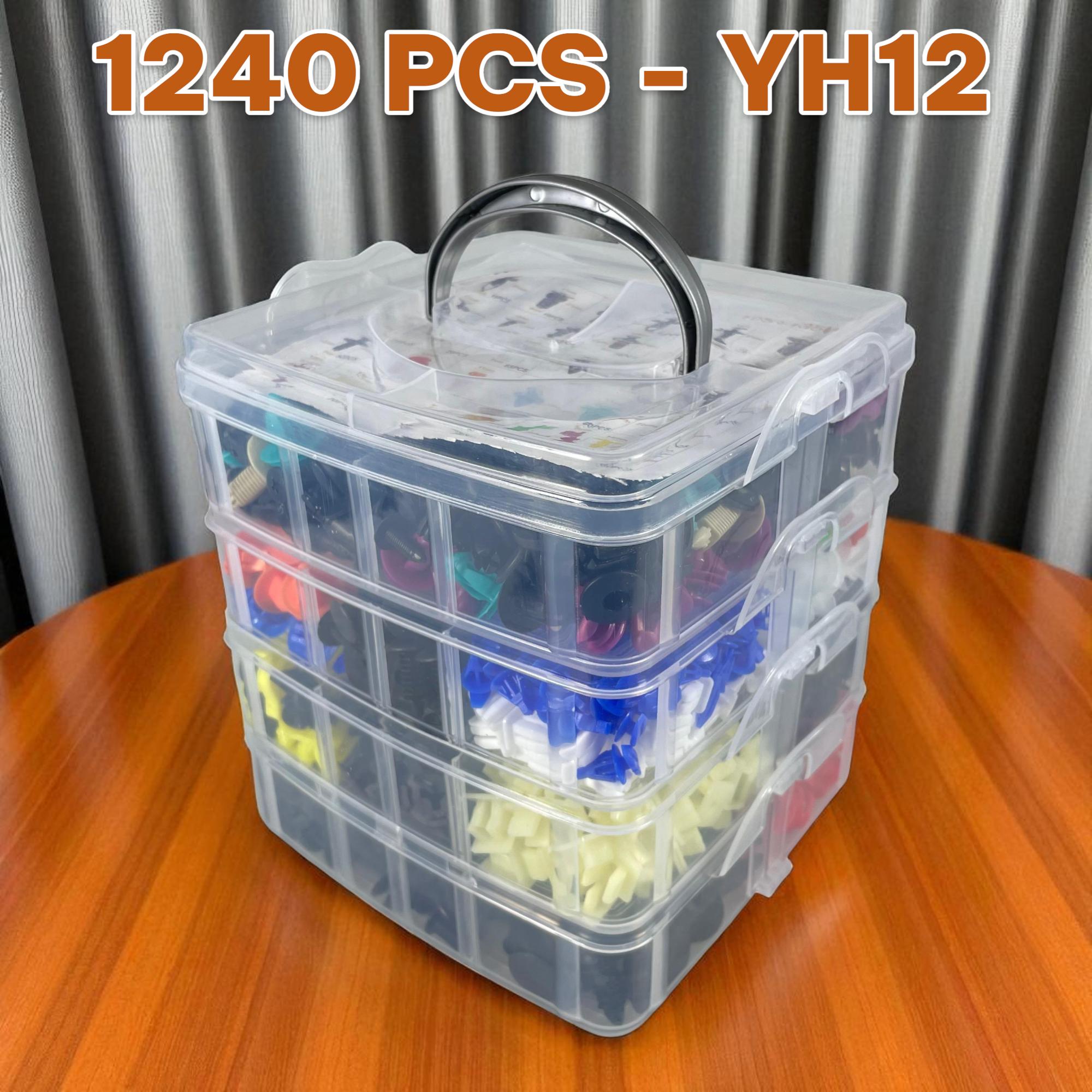 OTOHEROES Kancing Klip Mobil Baut Rivet Trim Retainer Clip 1240 PCS - YH12