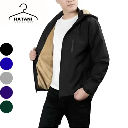 [ 4 túi ] Áo Khoác Gió Lót Lông Nam Nữ 3 Khoá phom từ 40-80kg Menswear Jacket Tráng Bạc