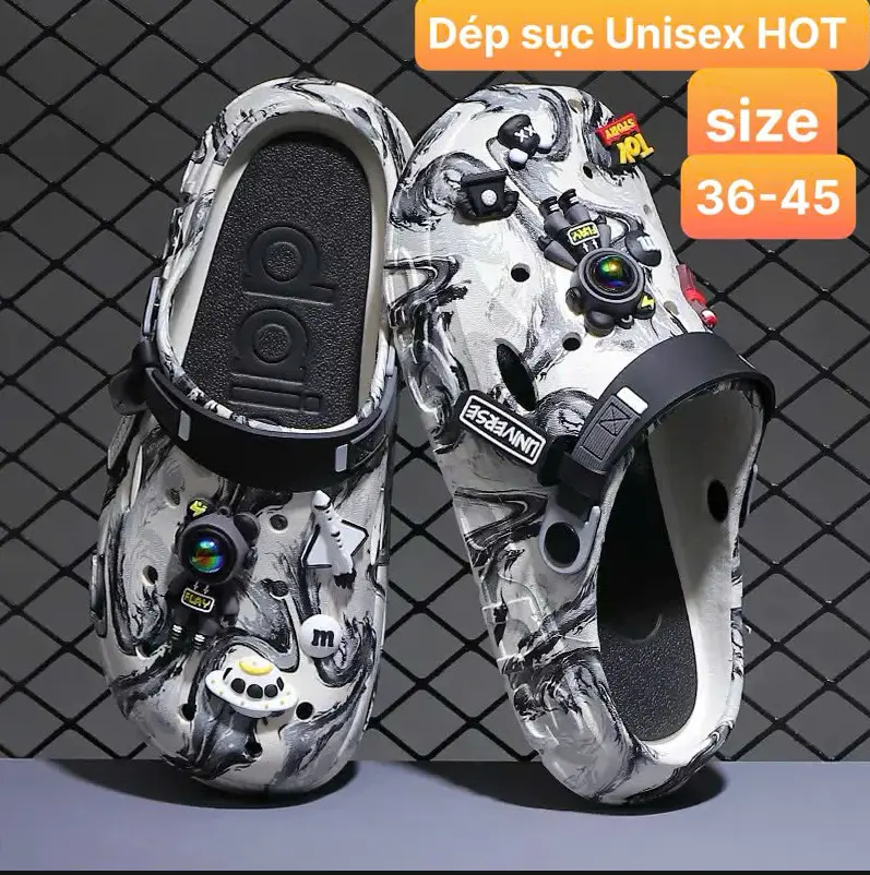 Sục Unisex size 36-45 ĐÃ KÈM sticker phi hành gia siêu HOT HIT SỤC LOANG HOT TREND 2026 ĐỘC LẠ BỀN BỈ 055