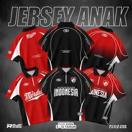 SWITCO | Kaos Jersey Anak Kemerdekaan Indonesia 2026 Baju Agustusan Merah Putih Panitia 17 Karang Taruna Seragaman Keluarga Outfit Lomba Gerak Jalan