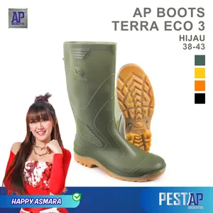 AP Boots TERRA ECO 3 Hijau - Sepatu Boot PVC Karet Shoes