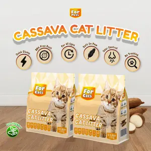 FORCATS CASSAVA Cat Litter 4 Liter Pasir Kucing Gumpal Organik dari Singkong
