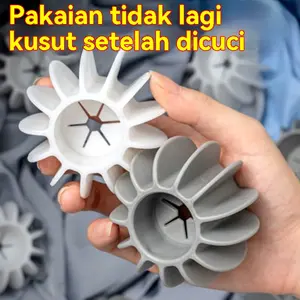 Isi 6 Bola cuci anti kusut, bola pakaian anti kusut, model baru, bola pembersih, alat ajaib untuk mencegah pakaian kusut, bola perawatan dan pembersih ajaib.