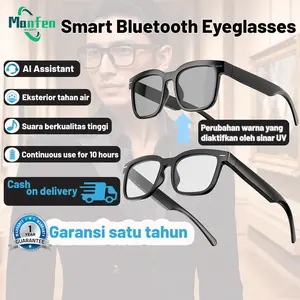 【NEW】Manfen Smart Bluetooth Eyeglasses SE-100 AI Assiatant Kacamata Bluetooth Pintar Ringan 25g Baterai 18 Jam Tahan Air