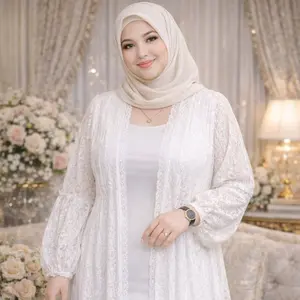 Outer Brokat Jumbo Lengan Panjang Motif Balon Desain Unik Kenyamanan Versatilitas Cocok untuk Berbagai Aktivitas Sehari-hari