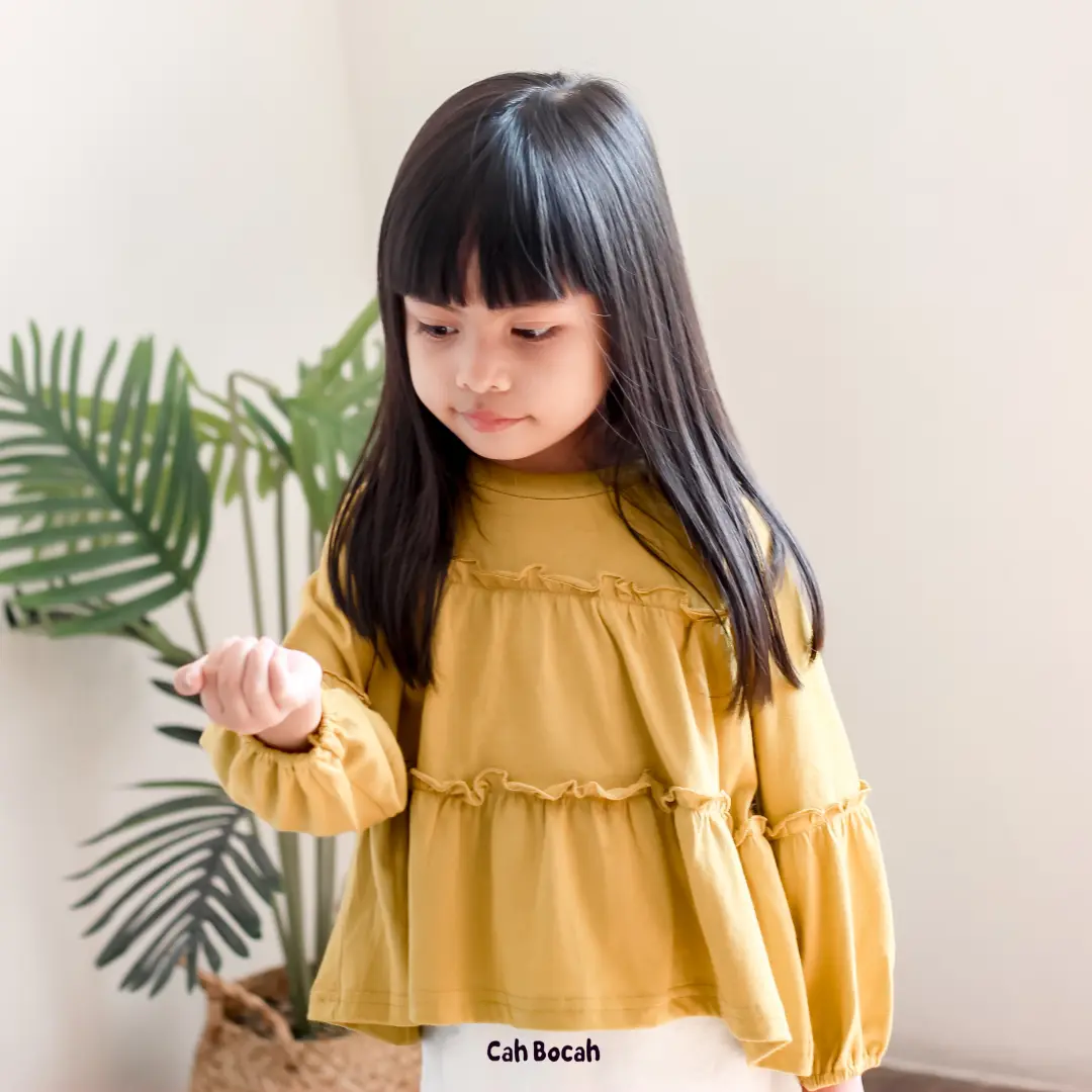 Cah Bocah Kirana Top Atasan Crop Anak Perempuan Lengan Panjang - Shop ...
