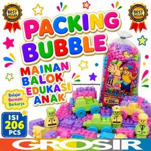 Mainan BALOK UKURAN JUMBO BESAR Mainan Edukasi Penyortir Bentuk Isi 30, 57, 88, 106, 136, 176 Pcs Anak Games