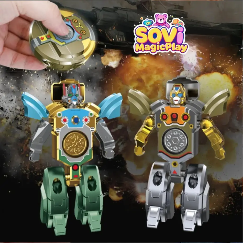 Robot Con Quay - Robot Biến Thành Con Quay - Hạn Chế Sử Dụng Điện Thoại