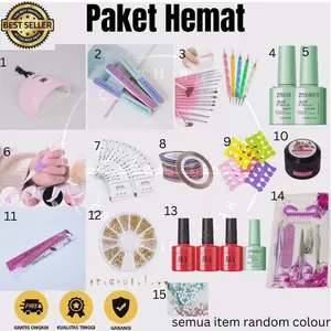 Paket Nail art Hemat untuk pemula lengkap, berkualitas, dan murah meriah gunting kuku modern Kutek Pinset