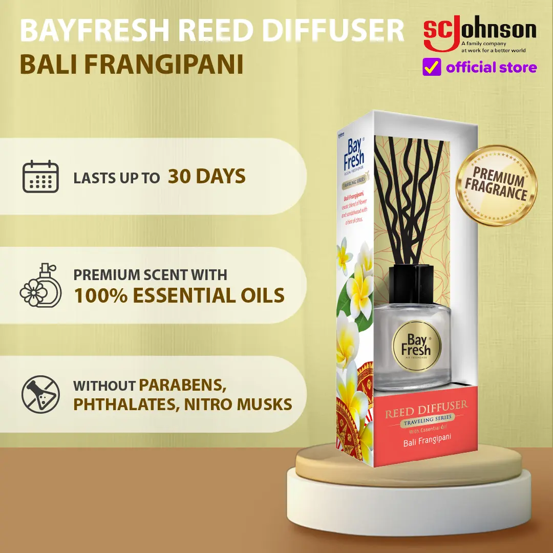Bayfresh Reed Diffuser - Bali Frangipani - Shop | Tokopedia
