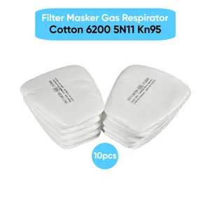 Filter Masker Gas Respirator Cotton 6200 5N11 KN95 10 PCS - KA-5N11