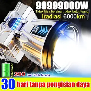 [FASHION]【COD】LED Headlamp 500Watt Penerangan terus menerus selama 800 jam senter super terang lampu depan luar yang kuat lampu depan tahan air sensor gerak senter berkemah senter kepala super terang Iradiasi 30000m