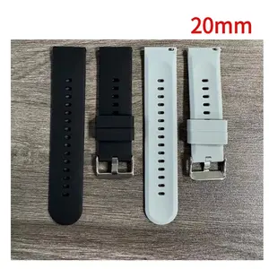【Beli satu mengirim satu tali warna acak】20mm silikon tali Bluetooth nirkabel jam tangan pintar tali universal H13 jam tangan tali