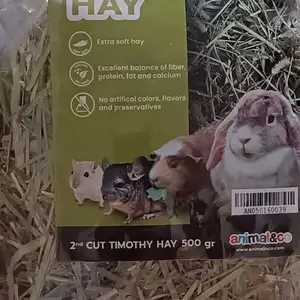 AnimalnCo 2nd Cut Timothy Hay 500gr - Rumput Hay Makanan Kelinci 500gr
