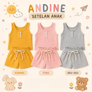 Setelan anak perempuan andine Fashion Celana Baju