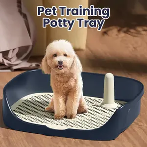 Baoblaze Tempat Pipis Anjing Kucing Pet Training Potty Tray Detachable - BB-40