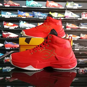 Sepatu Voli Fixch Demonic - Sepatu Volleyball Original - Sepatu Voli Fixch - Dragon Red Gold