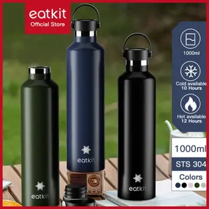 Eatkit Tumbler Vacuum 1000ML｜Botol Stainless 304｜Kapasitas Besar