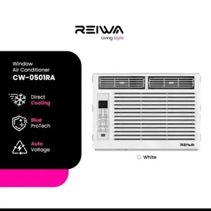 REIWA AC PORTABLE WINDOW REIWA CW 0501 RA / CW0501RA 1/2 PK 0.5 PK AIR CONDITIONER PORTABEL