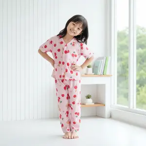 Piyama Anak Premium Untuk Usia 1-10 Tahun Bahan Adem Tanpa Kerah