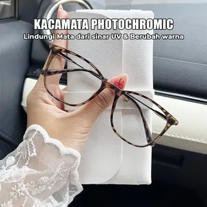 Kacamata Photocromic, Berubah Warna Konsisten untuk Perlindungan Mata Optimal dari sinar UV Eyewear Glasses [g9038]