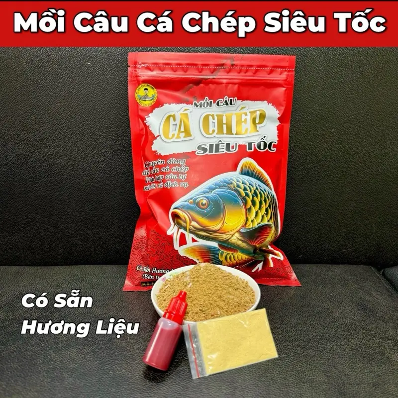 Mồi Câu Cá Chép Siêu Tốc (500Gram) - Chuyên Cá Chép Mới mồicâucá - 1