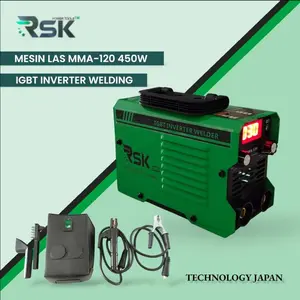 RSK Mesin Las MMA-120 450Watt Inventer Las MMA 120A Trafo Las Listrik 450 Watt LAYAR DIGITAL