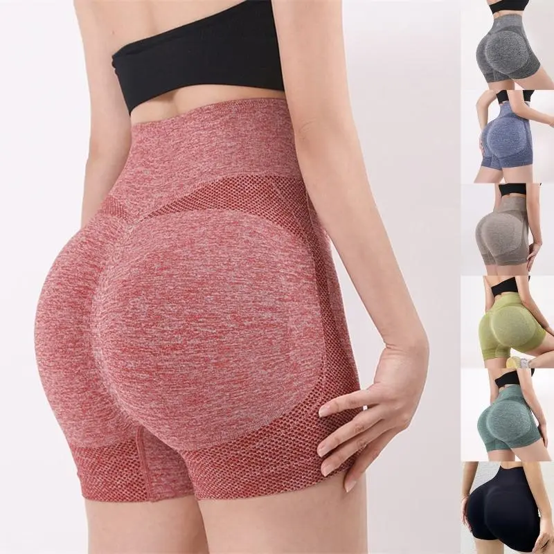 Quần Đùi Thể Dục Thể Thao, Dành Cho Nữ, Cạp Cao, Thoáng Khí, Quần độn Hông Co Giãn, Chống Nhẹ, Nhanh Khô, Thích Hợp Tập Yoga, Có Cỡ 45-85kg, AT - 1