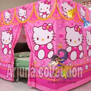 KELAMBU TEBAL HELLOKITTY UKURAM 200X200 200X180