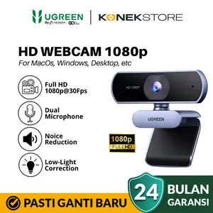 UGREEN Webcam 1080P 30Fps Full HD Noise with Dual Microphone Clear Stereo Audio
