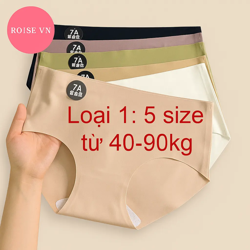 Set 10 quần lót nữ đúc su thun lạnh (có lẻ 5)  mềm mại thoáng khí women voi 7A - Có Bigsize