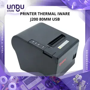 IWARE Printer Thermal J200 80MM Bluetooth & USB Printer Kasir Cetak Struk Paper Adaptor