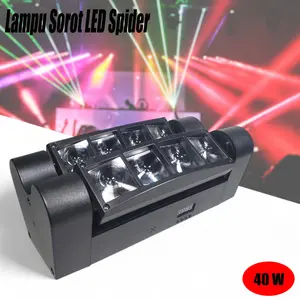 JUNHE Lampu Sorot LED Spider Spotlight RGBW Moving Head DMX512 40W - JH-40 - Black