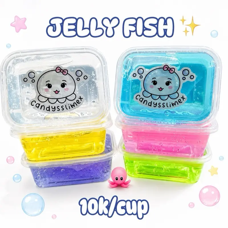 JELY FISH SLIME [CLEAR JELLY ] 200GRM - Shop | Tokopedia