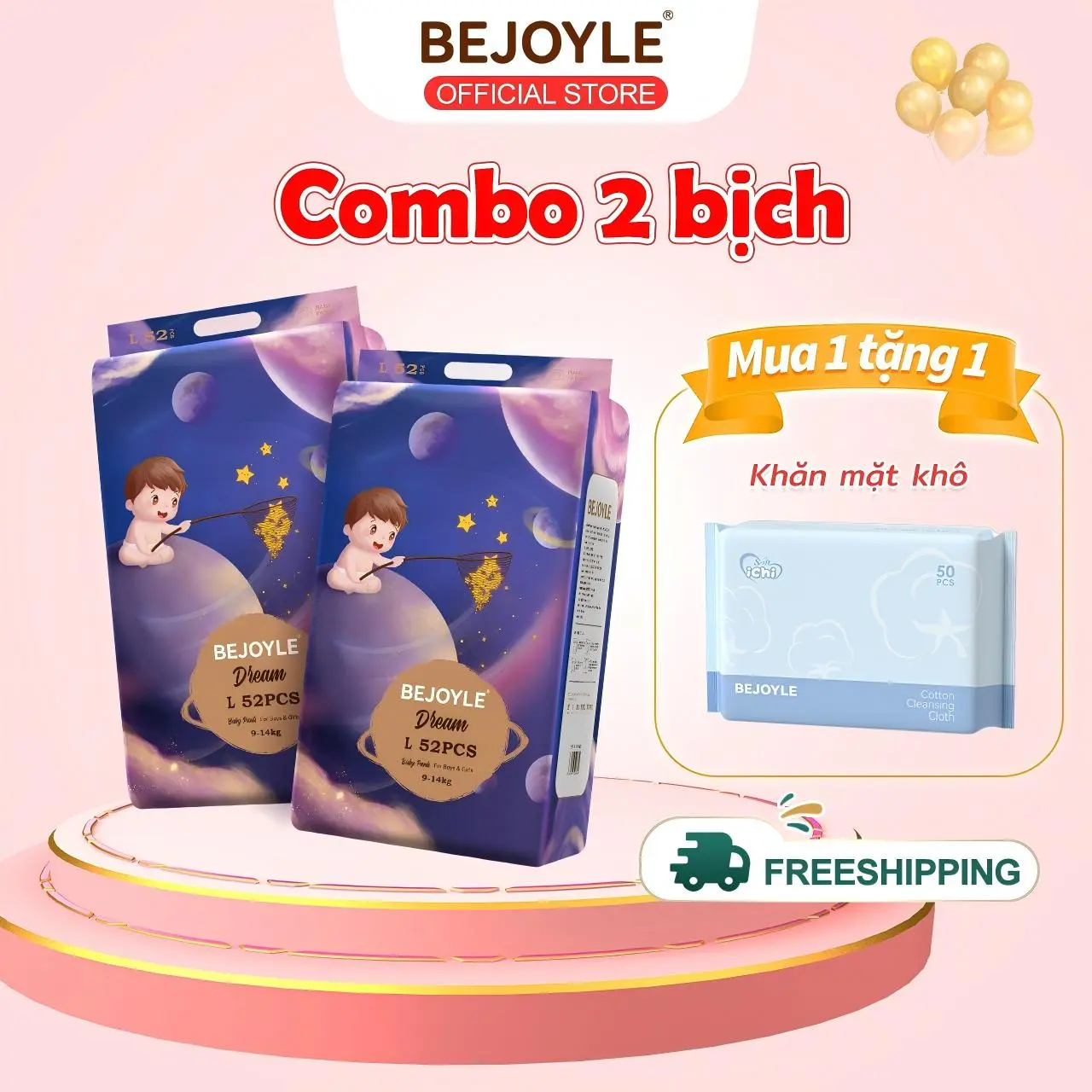 Combo 2 bịch Tã/bỉm quần Bejoyle nhập khẩu cao cấp size S/M/L/XL/XXL/XXXL/4XL Bejoyle tã bé bỉm dán quần xxl bỉm chính hãng tã quần cho bé bỉm trẻ em bỉm Bejoyle 104 miếng quần Bộ Trẻ mới tập đi | 2mm mỏng, mềm mại, thấm khí, thấm hút, giữ khô