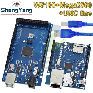 TZT UNO Ethernet W5100 network expansion board SD card Shield for with Mega 2560 R3 Mega2560 REV3