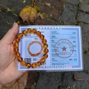 AMBER- Gelang Amber Asli Natural HQ UV Reactive