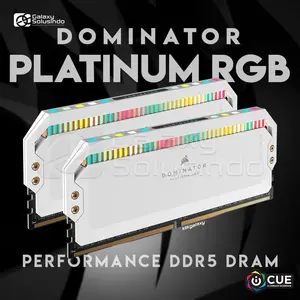 Corsair Dominator PLATINUM RGB 64GB (2 x 32GB) DDR5 5600MHz C40 - CMT64GX5M2B5600C40W White Memory RAM