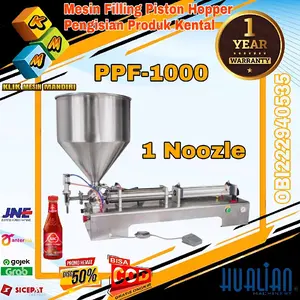 Mesin Filling Piston Hopper 1 Noozle Semi Auto Pneumatic PPF-1000 /1 HUALIAN