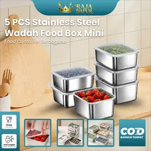 RAJA DAPUR Food Container Wadah Makanan Container Box Food Container Besar Kecil Stainless Steel Multifungsi
