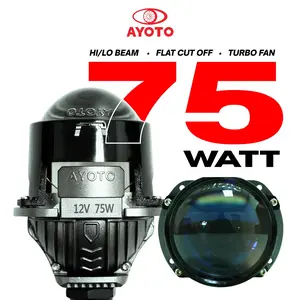 (LIVE) LAMPU LED AYOTO NEW UKURAN 2,5 INCH FLAT CUT OFF 55W, 60W, 65W, 75W, 85W LASER HI/LO BILED BL26