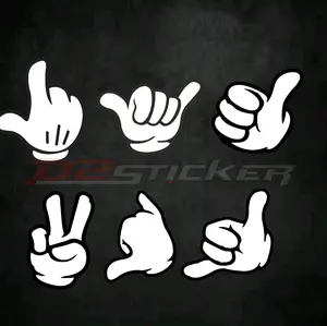 Cuting Stiker Hand Jari Tangan Viral
